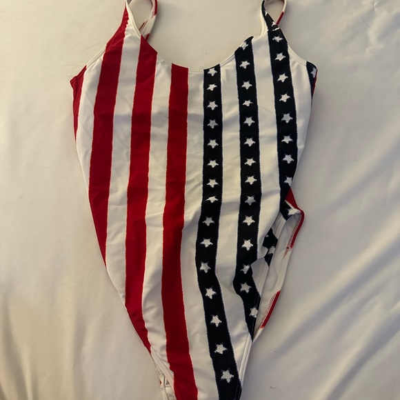 Hollister American Flag One Piece Swim Suit - Picture 2 of 5